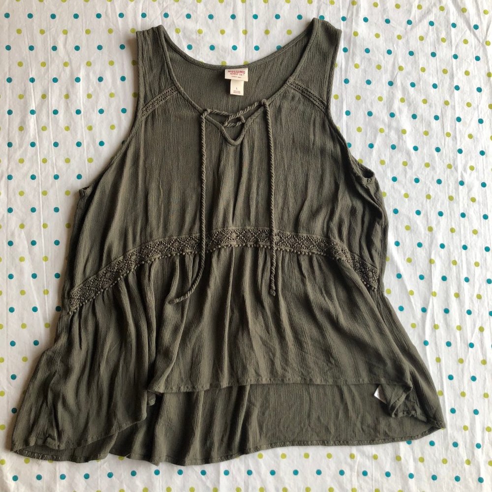 Mossimo Supply Army Green Tank